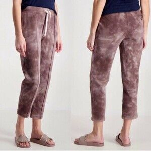 ATM Anthony Thomas Melillo Womens Medium Tie Dye Terry Crop Joggers Cotton